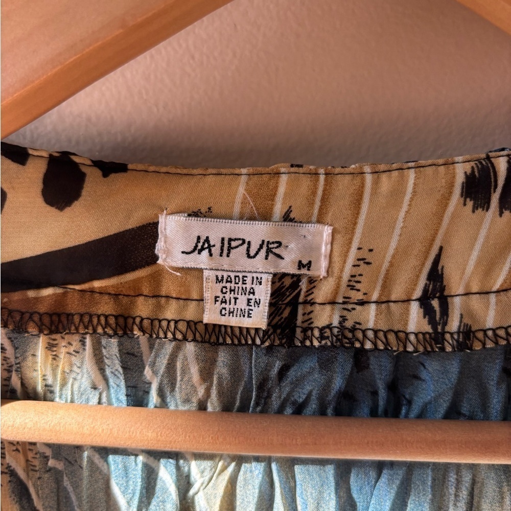 Jaipur Multicolor Animal Print Ruffle Blouse - Picture 3 of 8